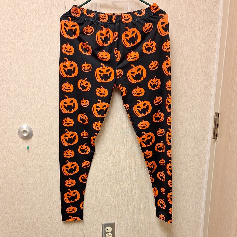Halloween Pumpkin Print  Leggings